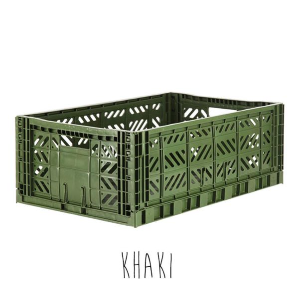 Storage . Folding Crate - Maxi / Various Colours - Khaki